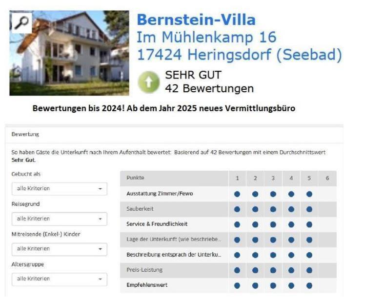 Bernstein-Villa Eg 4 Ostseebad Heringsdorf Exterior foto